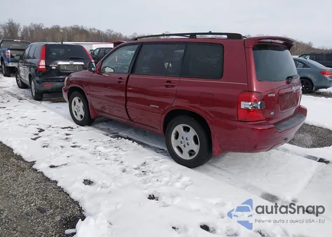 2007 Toyota Highlander Limited V6 from USA, damaged, VIN JTEDP21A370148083
